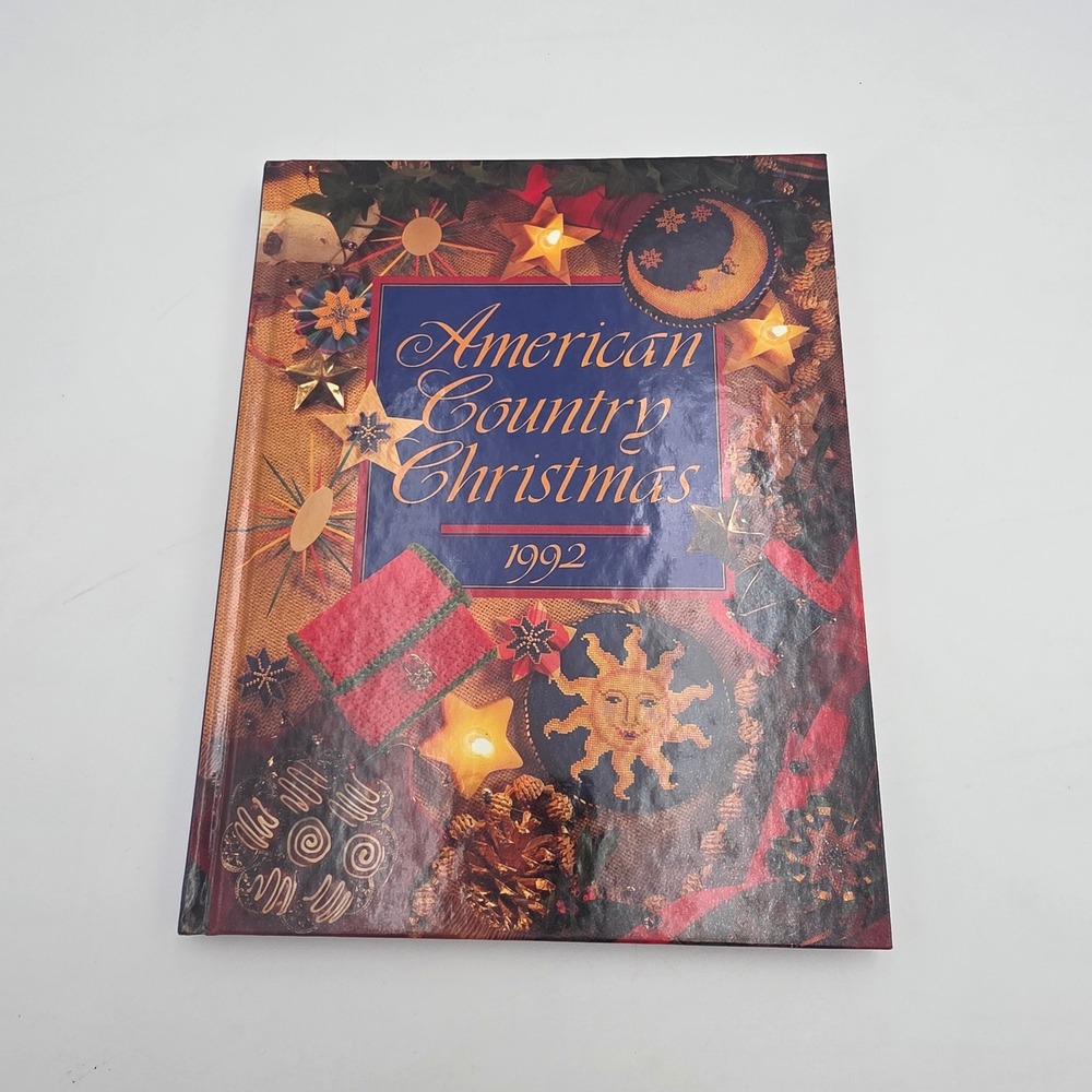 American Country Christmas 1992 Book Oxmoor House Hardcover Recipes Crafts